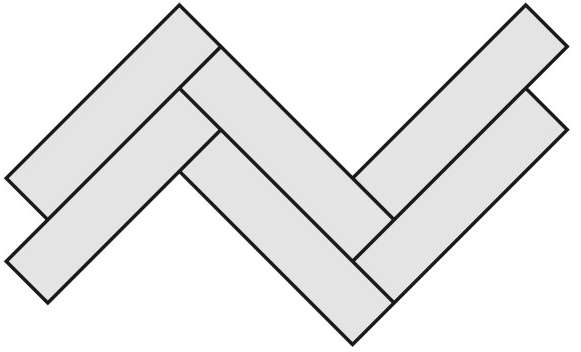Fischgrätenverband - Verlegemuster